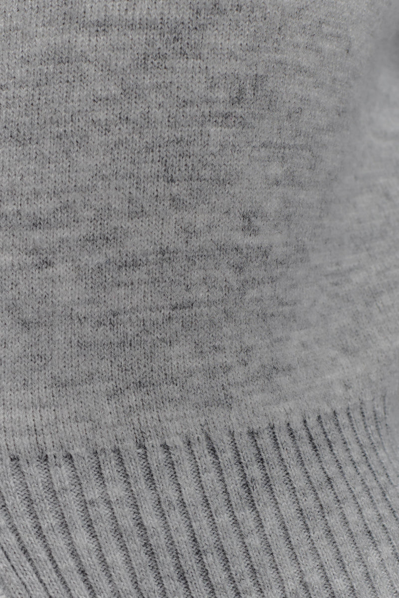 Alexia Buttoned Oversized Cardigan - Grey Marle