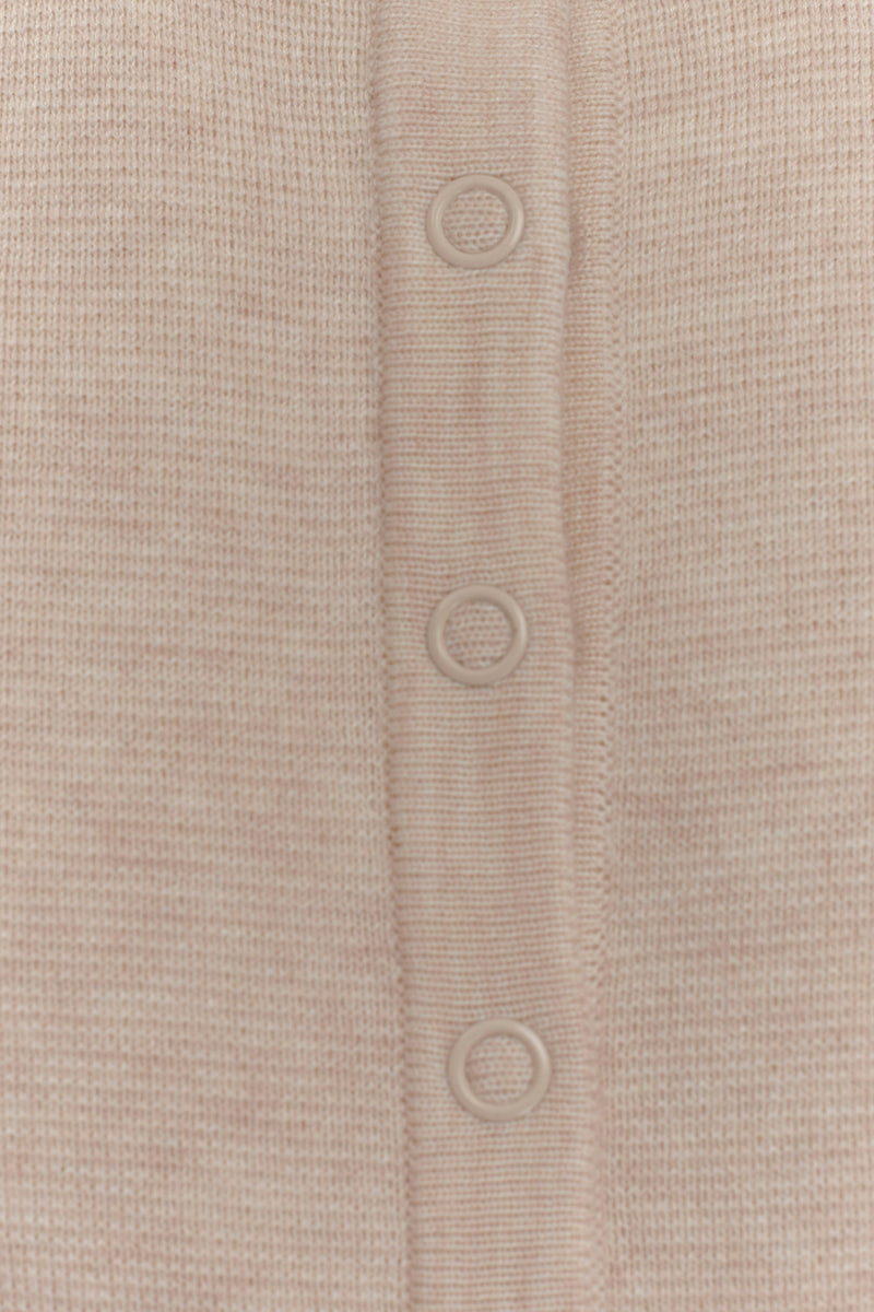 Ferne Button Up Knit Cardigan - Oat Marle