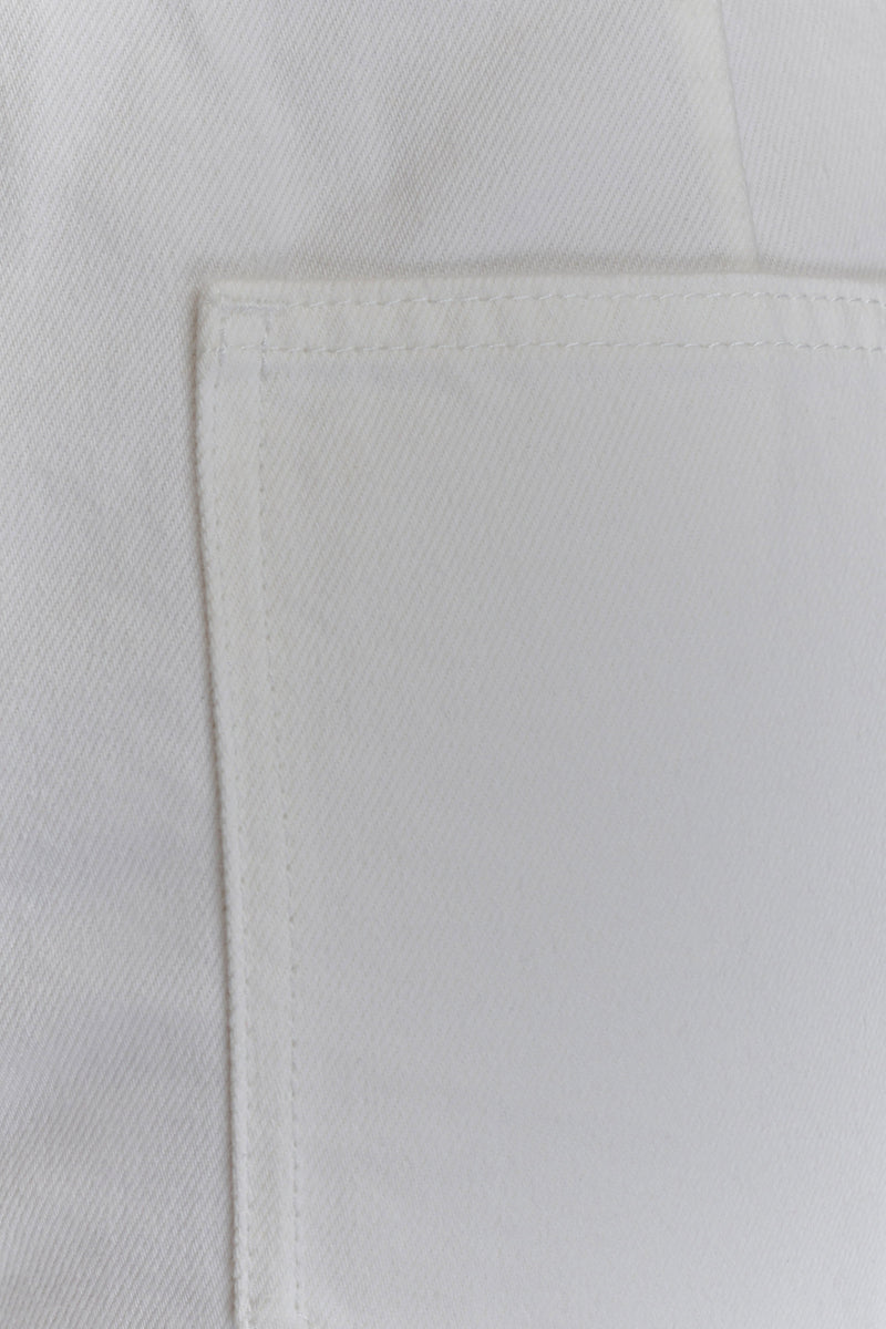 Caitlin Mid Rise Denim Jeans - White