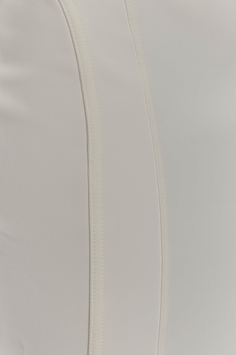 Alma High Waist Maxi Skirt - White