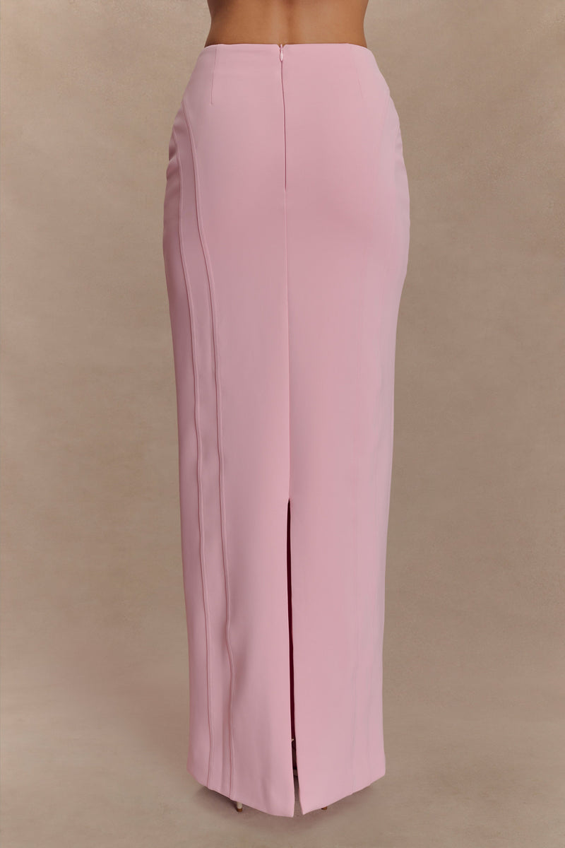 Alma High Waist Maxi Skirt - Candy Pink