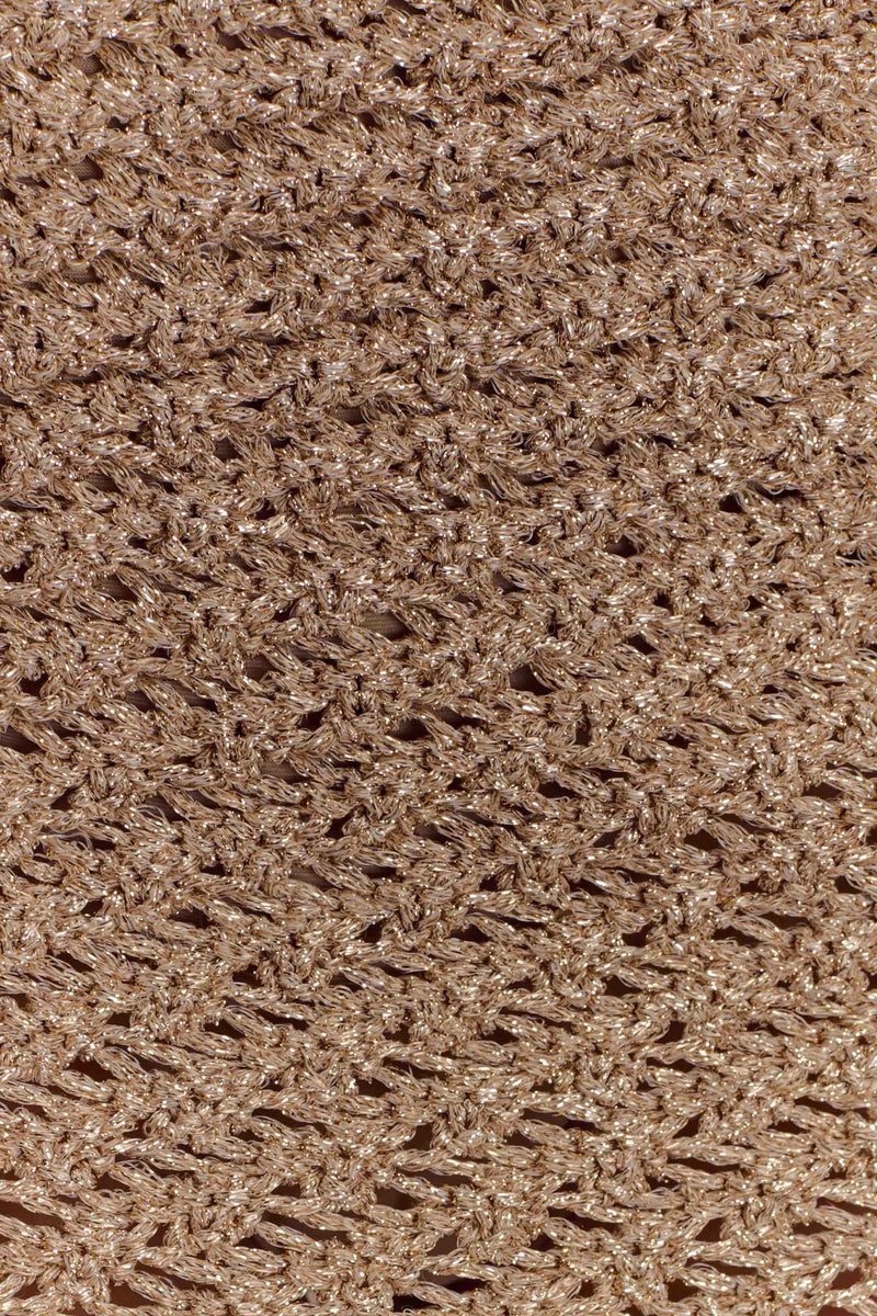 Waverley Metallic Knit Mini Skirt - Gold