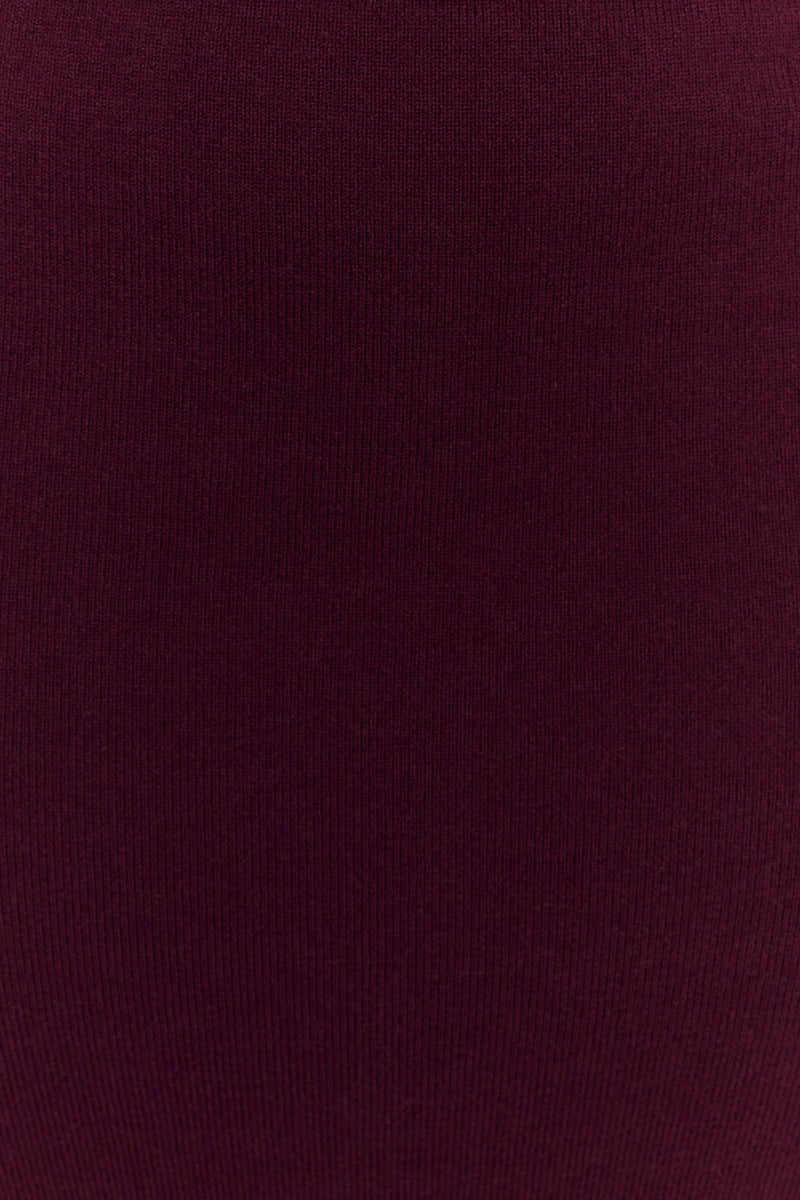 Miles Knit Maxi Skirt - Plum