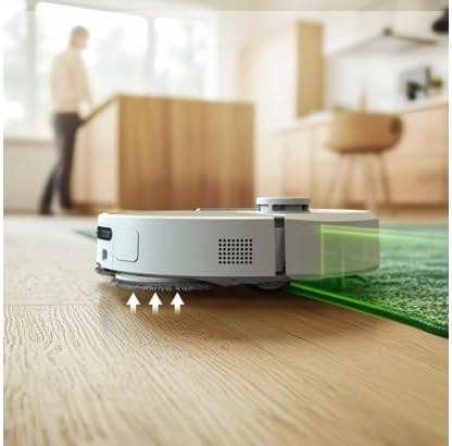 iRobot Roomba Plus 405 Combo Robot + AutoWash Dock Saugroboter mit Wischfunktion - Clearview LiDAR - 7000Pa - DualClean Wischpads - SmartScrub - Teppicherkennung - 75 Tage Entleerung - Schwarz