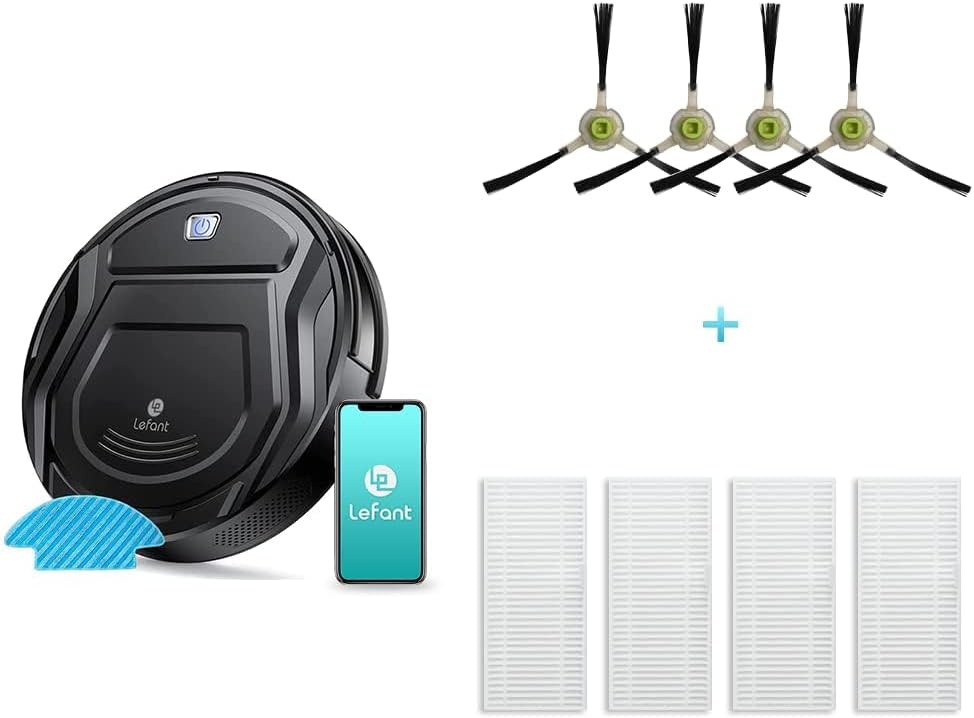 LEFANT M3 Gen2 Saugroboter mit Wischfunktion, 12000 Pa Saugleistung, Automatische Staubentleerung, LiDAR Navigation, Teppicherkennung, Freemove 3.0 App & Sprachsteuerung, 8 Wochen Hands-Free Reinigung