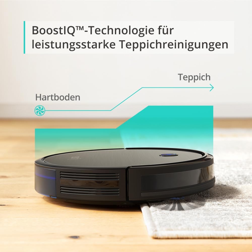 eufy G50 Saugroboter mit 4.000Pa Starker Saugkraft, Dynamische Navigation, Ultraflaches 85mm Design, Pro-Entwirrkamm, Rollbürste, Ideal für Tierhaare & Hartböden