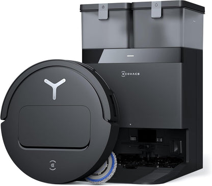 ECOVACS DEEBOT T50 PRO Omni Gen2 Saugroboter mit Wischfunktion, Ausfahrende Seitenbürste und Wischmopp, 21.000 Pa, Auto Zugabe von Reinigungslösung, Moppwäsche mit 75°C heißem Wasser, Ultradünn 81 mm