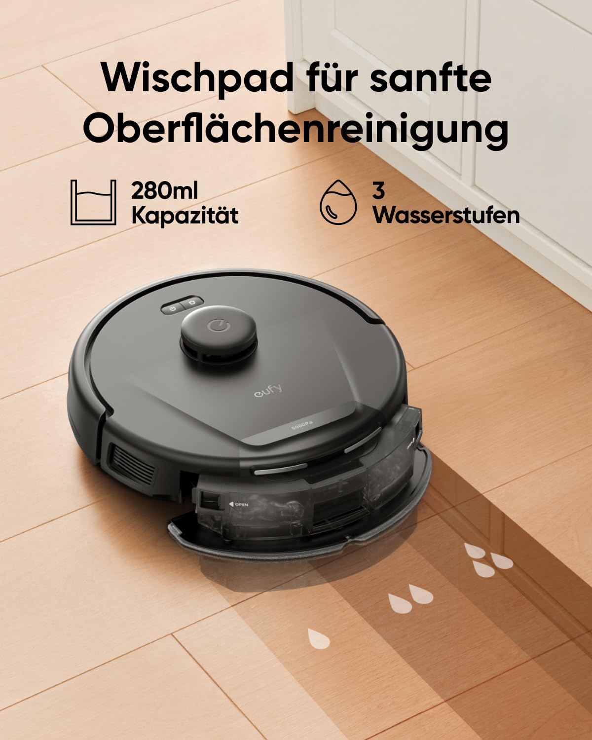 eufy L60 Saugroboter, Ultra Starke 5.000Pa Saugkraft, Staubsauger Roboter mit iPath Laser-Navigation, für gründliche Bodenreinigung, App-Steuerung, ideal für Haare, Teppiche, Hartböden