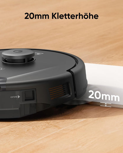 eufy L60 Saugroboter, Ultra Starke 5.000Pa Saugkraft, Staubsauger Roboter mit iPath Laser-Navigation, für gründliche Bodenreinigung, App-Steuerung, ideal für Haare, Teppiche, Hartböden