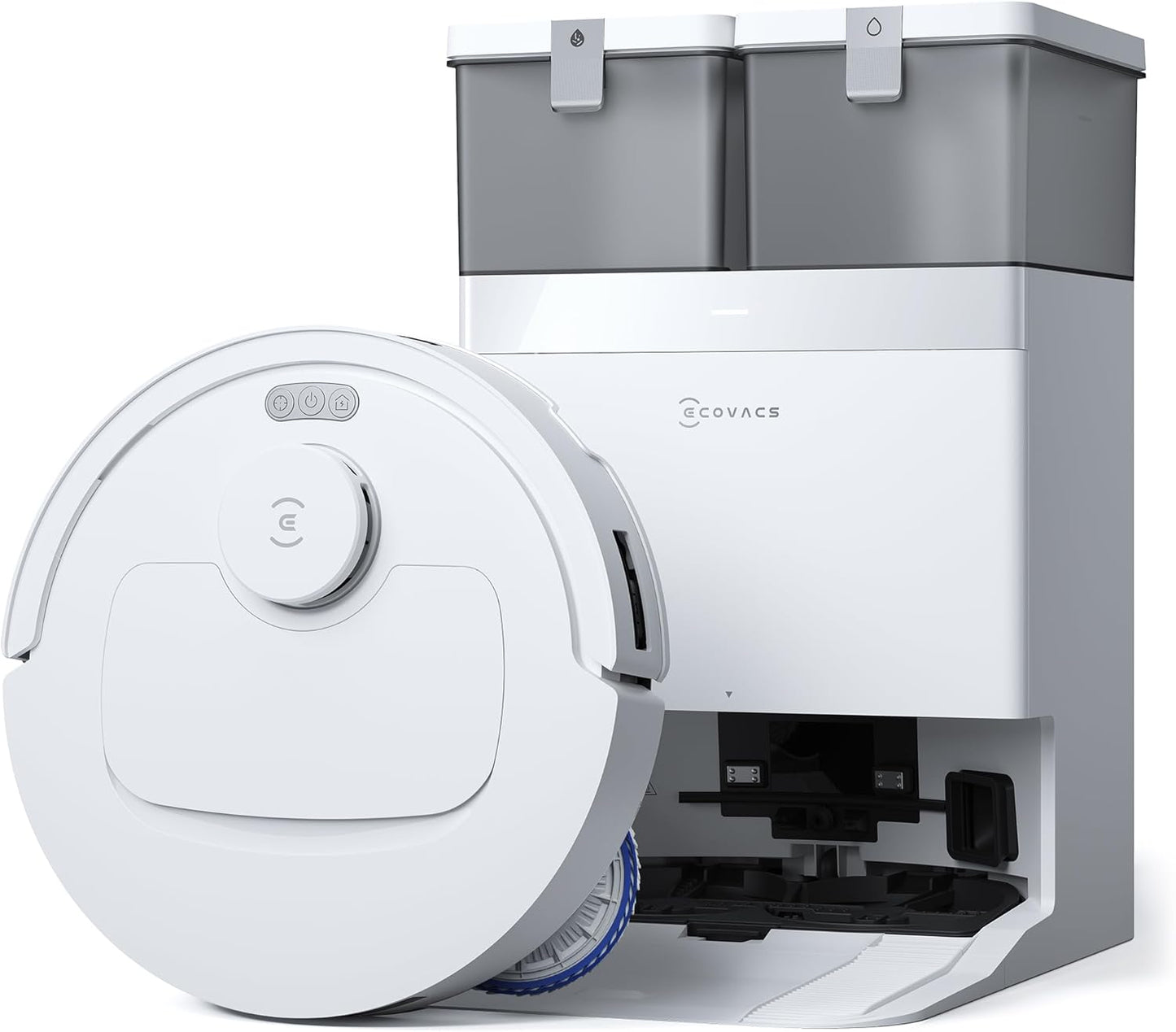 ECOVACS DEEBOT T30C Omni, Saugroboter mit Wischfunktion, 20.000 Pa, OZMO Turbo 2.0 Wischen, ZeroTangle 3.0 Anti-Verheddern, TruEdge 2.0 Kantenreinigung, All-in-One-Station, 75°C Moppwäsche, Schwarz