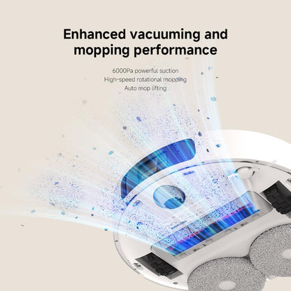 Xiaomi Robot Vacuum X20+ Saugroboter mit Absaugstation und 4L/4L Frisch- & Altwassertank - 2 rotierende, Auto-Trocknung Wischmops, Bis 280m² wischen, 6000Pa Saugkraft, LDS-Navigation, Alle Bodentypen