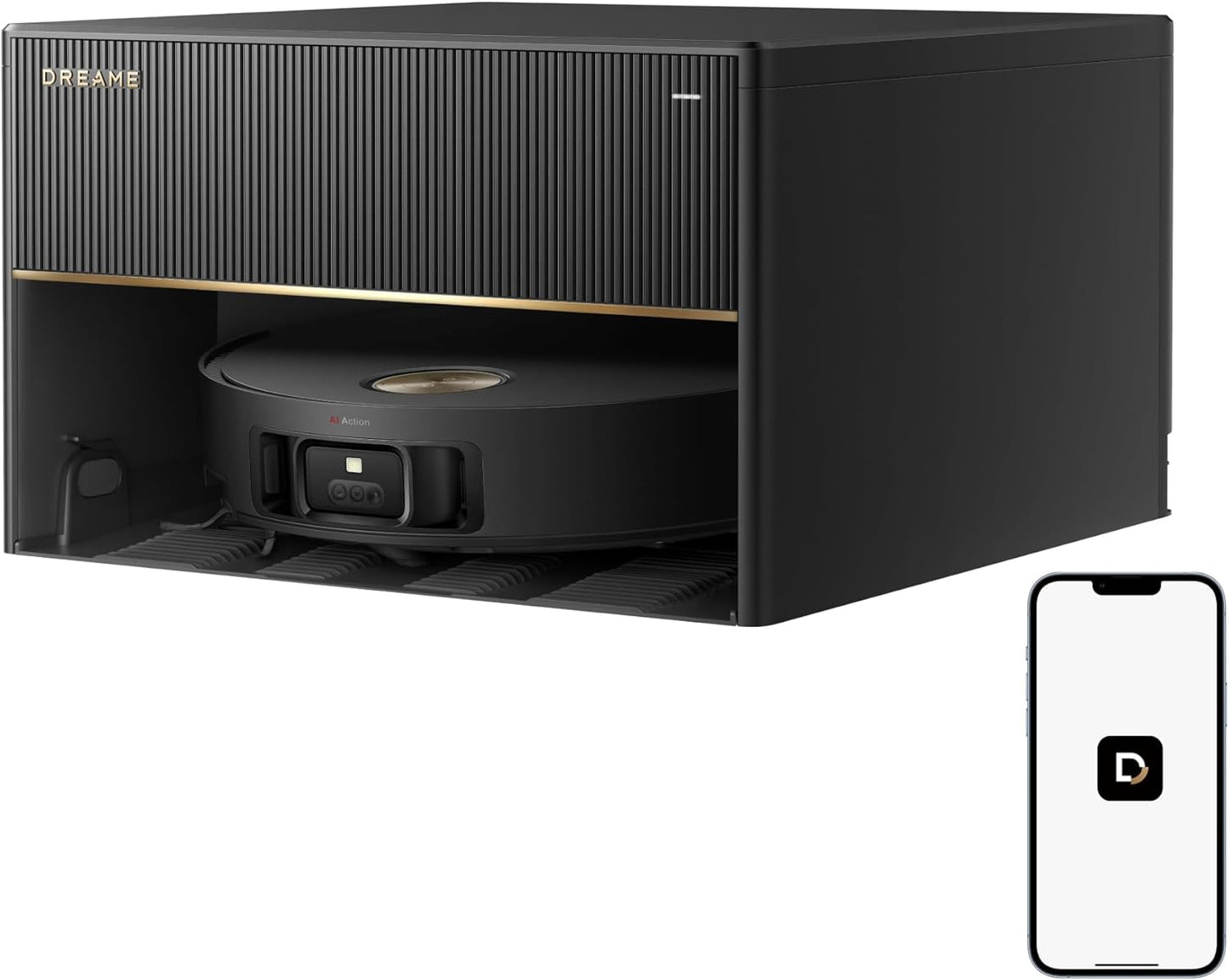 dreame X50 Ultra Complete Saugroboter mit Wischfunktion,20.000Pa Saugkraft,6 cm Hindernisfreiheit, mit Wischfunktion&Hebarem Wischmopp,KI-Hindernisvermeidung und 360° Navigation