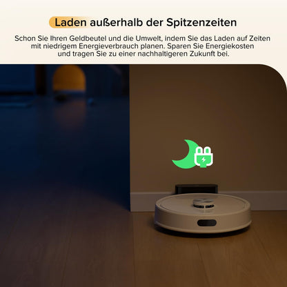 roborock Q7 M5 Saugroboter mit Wischfunktion, 10.000Pa Starker Saugkraft, Dual Anti-Tangle-System, 150Min Laufzeit, LiDAR Navigation, Staubsauger Roboter für Teppich, Tierhaare, APP Steuerung(Schwarz)