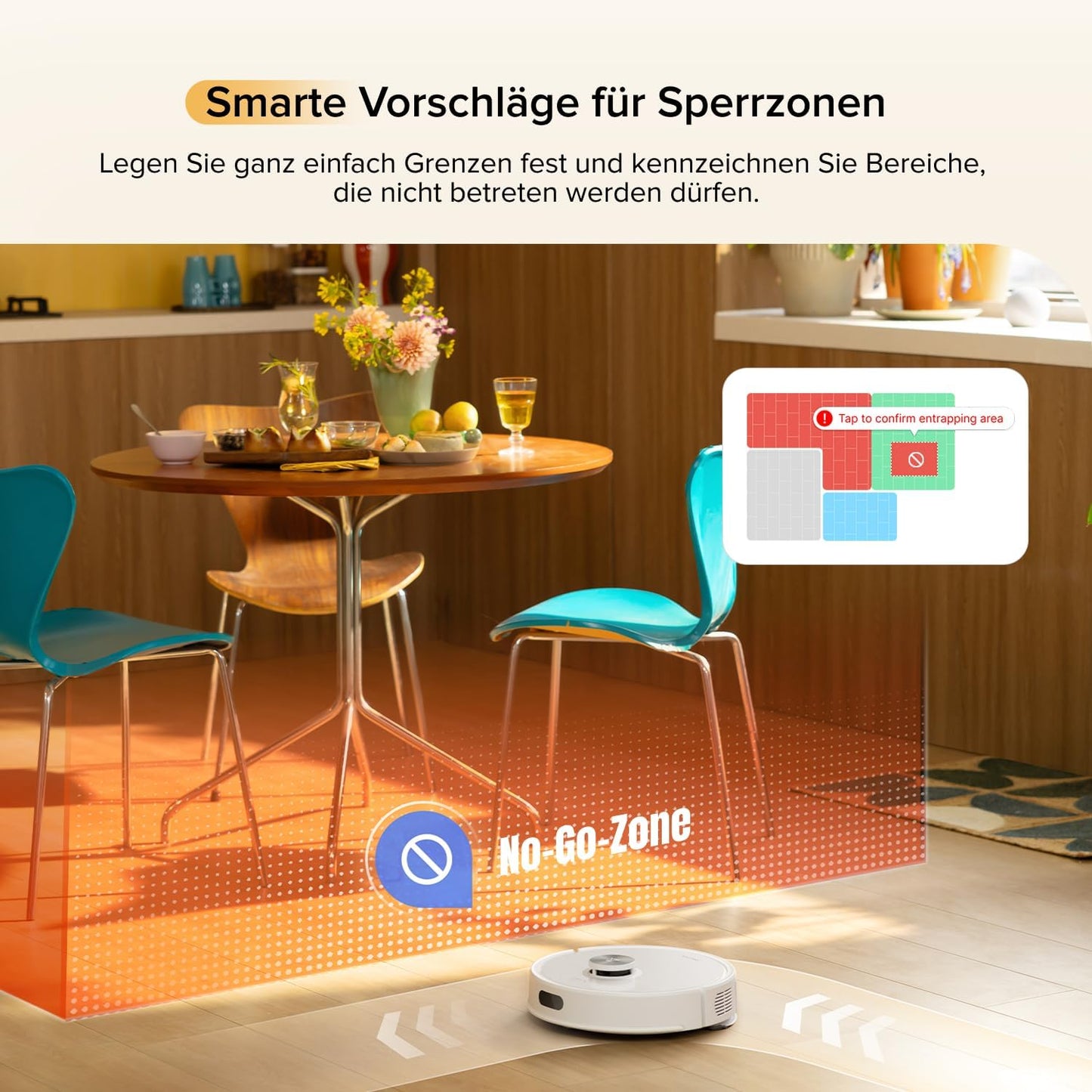 roborock Q7 M5 Saugroboter mit Wischfunktion, 10.000Pa Starker Saugkraft, Dual Anti-Tangle-System, 150Min Laufzeit, LiDAR Navigation, Staubsauger Roboter für Teppich, Tierhaare, APP Steuerung(Schwarz)