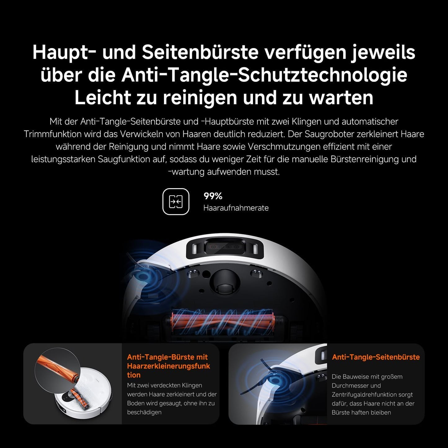 Xiaomi Robot Vacuum X20+ Saugroboter mit Absaugstation und 4L/4L Frisch- & Altwassertank - 2 rotierende, Auto-Trocknung Wischmops, Bis 280m² wischen, 6000Pa Saugkraft, LDS-Navigation, Alle Bodentypen