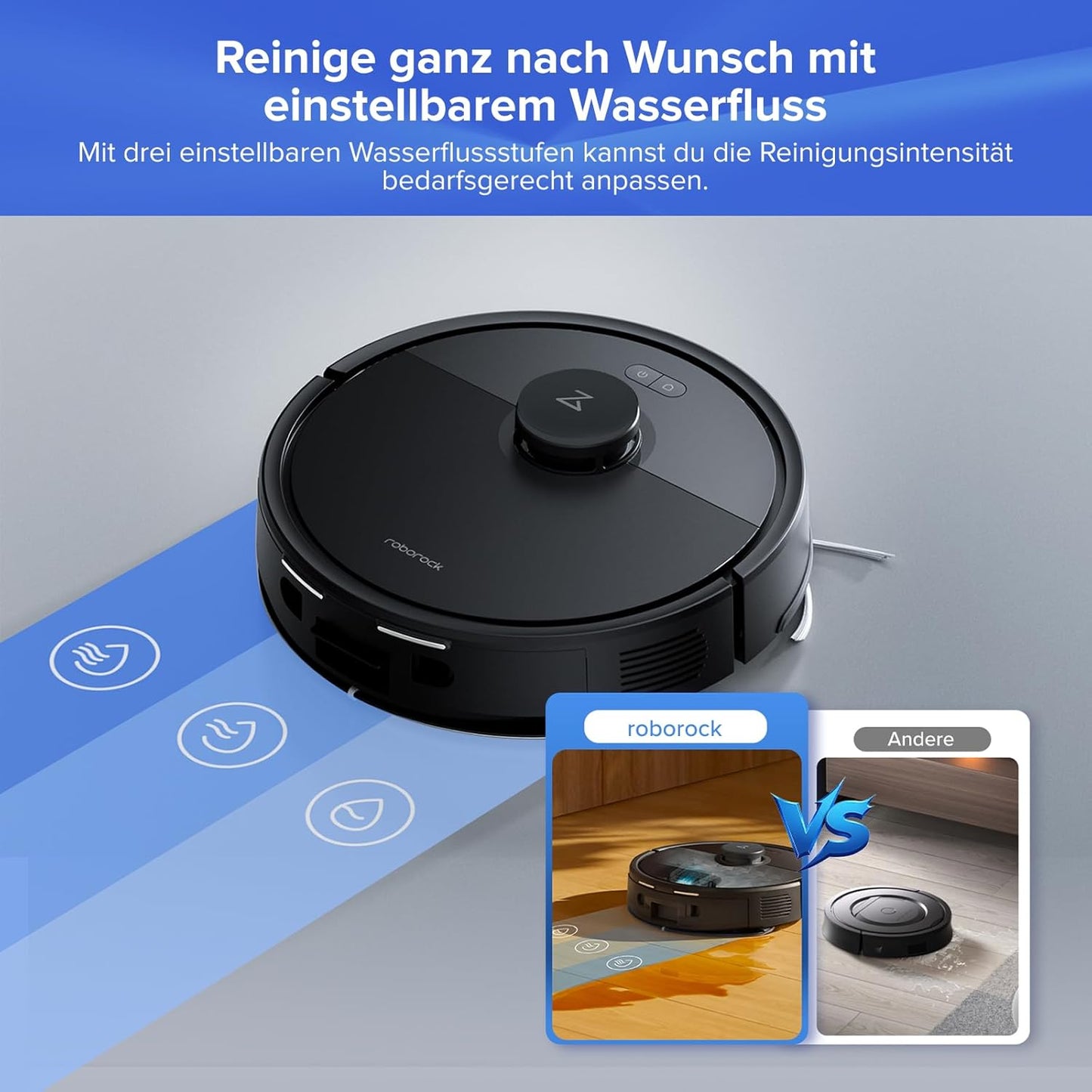 roborock Q7 L5+ Set Saugroboter mit Wischfunktion Absaugstation, verbessert von Q5 Pro+, Dual Anti-Tangle System, 8000Pa Saugkraft, LiDAR-Navigation, Staubsauger Roboter für Teppiche & Tierhaar, Weiß