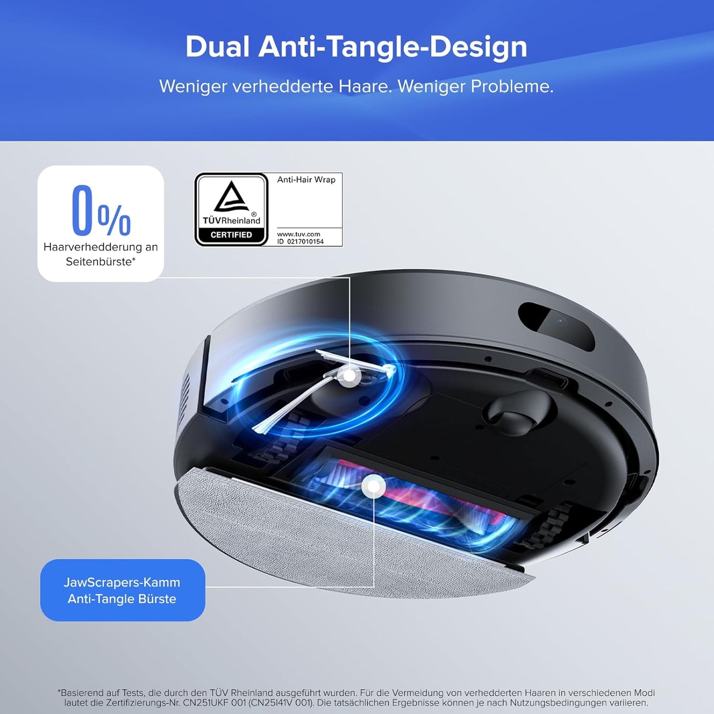 roborock Q7 L5+ Set Saugroboter mit Wischfunktion Absaugstation, verbessert von Q5 Pro+, Dual Anti-Tangle System, 8000Pa Saugkraft, LiDAR-Navigation, Staubsauger Roboter für Teppiche & Tierhaar, Weiß