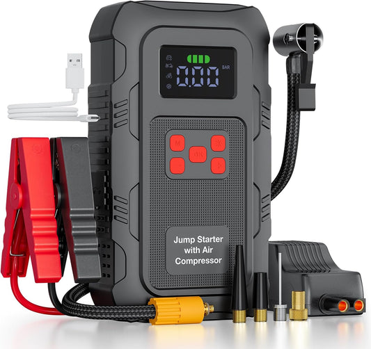 H50 Jump Starter - 5000A Jump Starter Battery Pack for Up to 10.0L Gas and 8.0L Diesel Engines, 12V Portable Car Battery Jump Starter Box with 3.0" LCD Display
