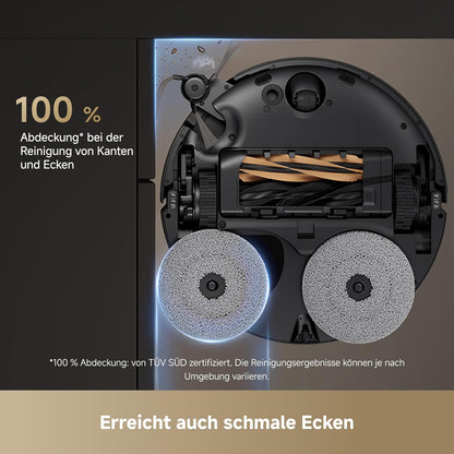 dreame X50 Ultra Complete Saugroboter mit Wischfunktion,20.000Pa Saugkraft,6 cm Hindernisfreiheit, mit Wischfunktion&Hebarem Wischmopp,KI-Hindernisvermeidung und 360° Navigation