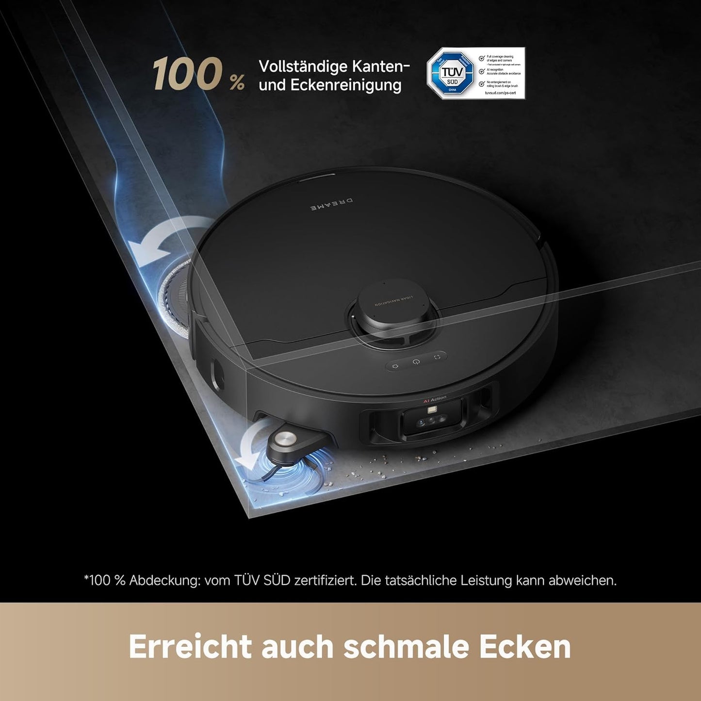 dreame L10s Ultra Gen 2 Saugroboter mit Wischfunktion,MopExtend™ RoboSwing-Technologie, 10.000 Pa Vormax™-Saugkraft, Haustiermodus, vollautomatischer Basisstation,vielseitiger Teppichreinigung