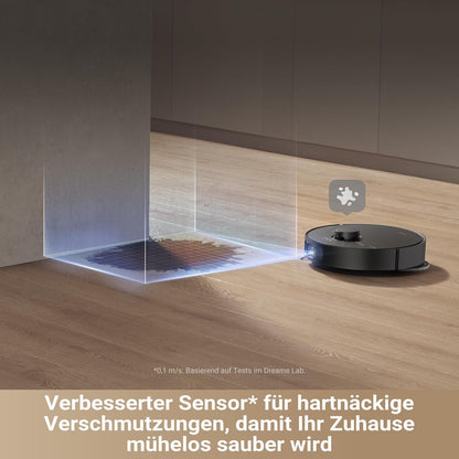 dreame X50 Ultra Complete Saugroboter mit Wischfunktion,20.000Pa Saugkraft,6 cm Hindernisfreiheit, mit Wischfunktion&Hebarem Wischmopp,KI-Hindernisvermeidung und 360° Navigation