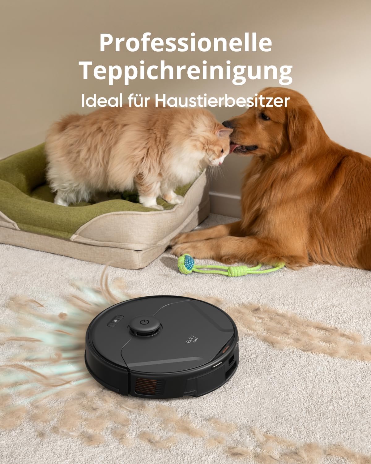 eufy Saugroboter Omni C20 mit All-in-One-Station,Auto-Entleerung, Auto-Wasch- und Trocknungsfunktion, 7.000Pa, 8,5cm Design, Staubsauger Roboter mit Wischfunktion,Kindersicherung