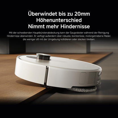 Xiaomi Robot Vacuum X20+ Saugroboter mit Absaugstation und 4L/4L Frisch- & Altwassertank - 2 rotierende, Auto-Trocknung Wischmops, Bis 280m² wischen, 6000Pa Saugkraft, LDS-Navigation, Alle Bodentypen