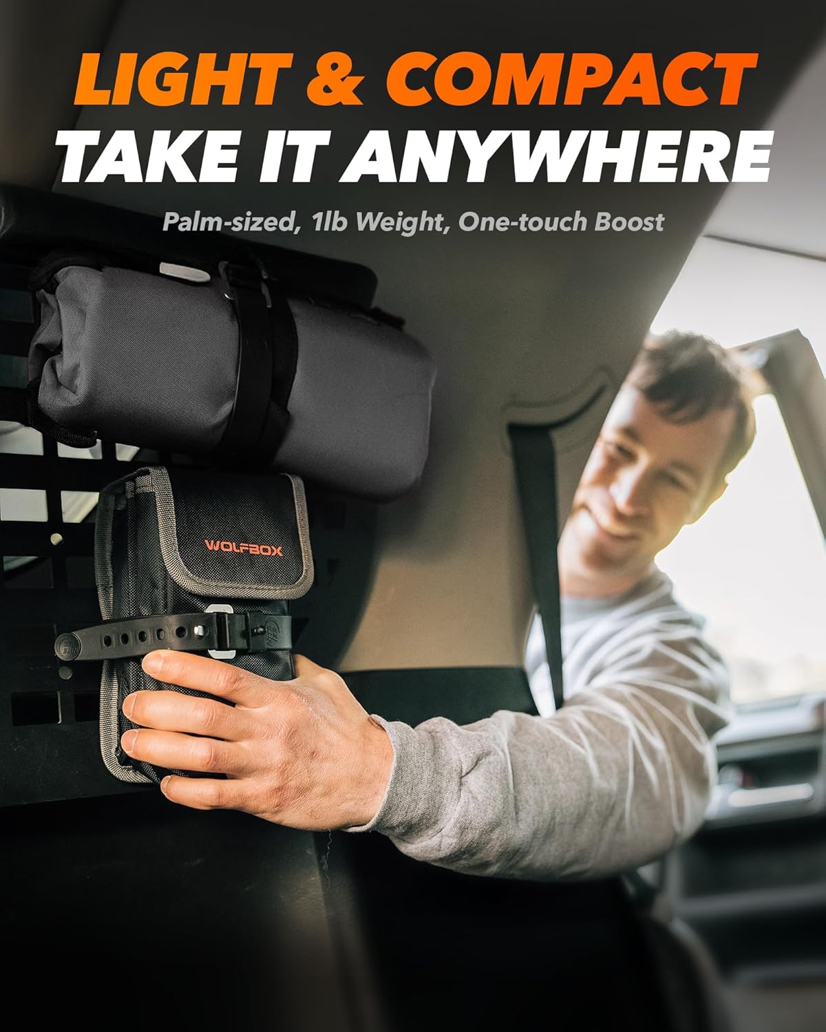 WOLFBOX MV24 4000A Jump Starter,12V Car Booster Pack with 65W Quick Charger,LED Display,24000mAh Portable Jump Starter Battery (10L Gas 10L Diesel Engine) with LED Light,Jumper Cables