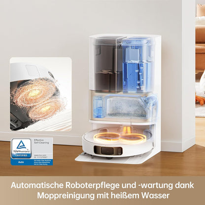 dreame L10s Ultra Gen 2 Saugroboter mit Wischfunktion,MopExtend™ RoboSwing-Technologie, 10.000 Pa Vormax™-Saugkraft, Haustiermodus, vollautomatischer Basisstation,vielseitiger Teppichreinigung