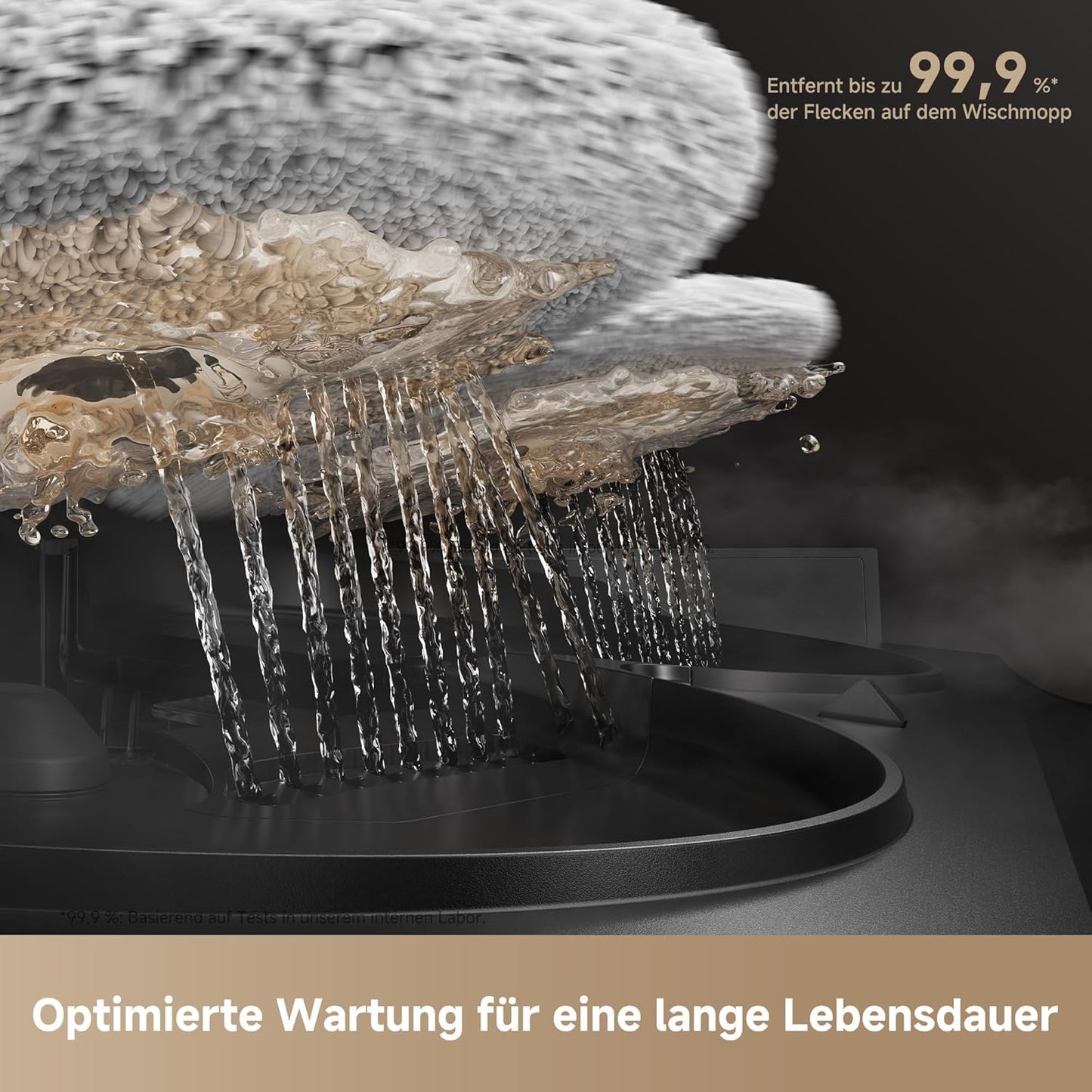 Mova V50 Ultra Complete Saugroboter mit Wischfunktion 24.000 Pa, 6cm Hindernisüberwindung, Liftable Navigation+RGB AI+LED, 80℃ Heißwasserwäsche & 63℃ Selbsttrocknung, DuoSolution System, Tricut Bürste