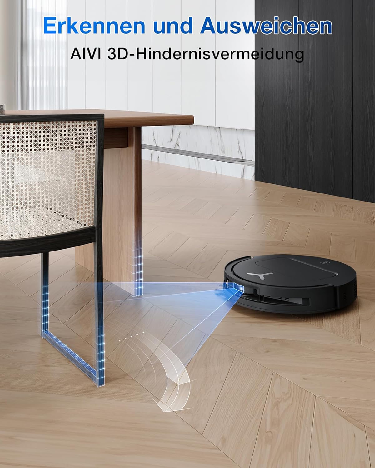 ECOVACS DEEBOT T50 PRO Omni Gen2 Saugroboter mit Wischfunktion, Ausfahrende Seitenbürste und Wischmopp, 21.000 Pa, Auto Zugabe von Reinigungslösung, Moppwäsche mit 75°C heißem Wasser, Ultradünn 81 mm