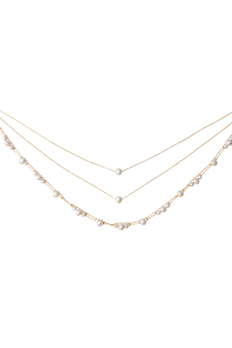 Aryanne Layered Pearl Choker - Pearl