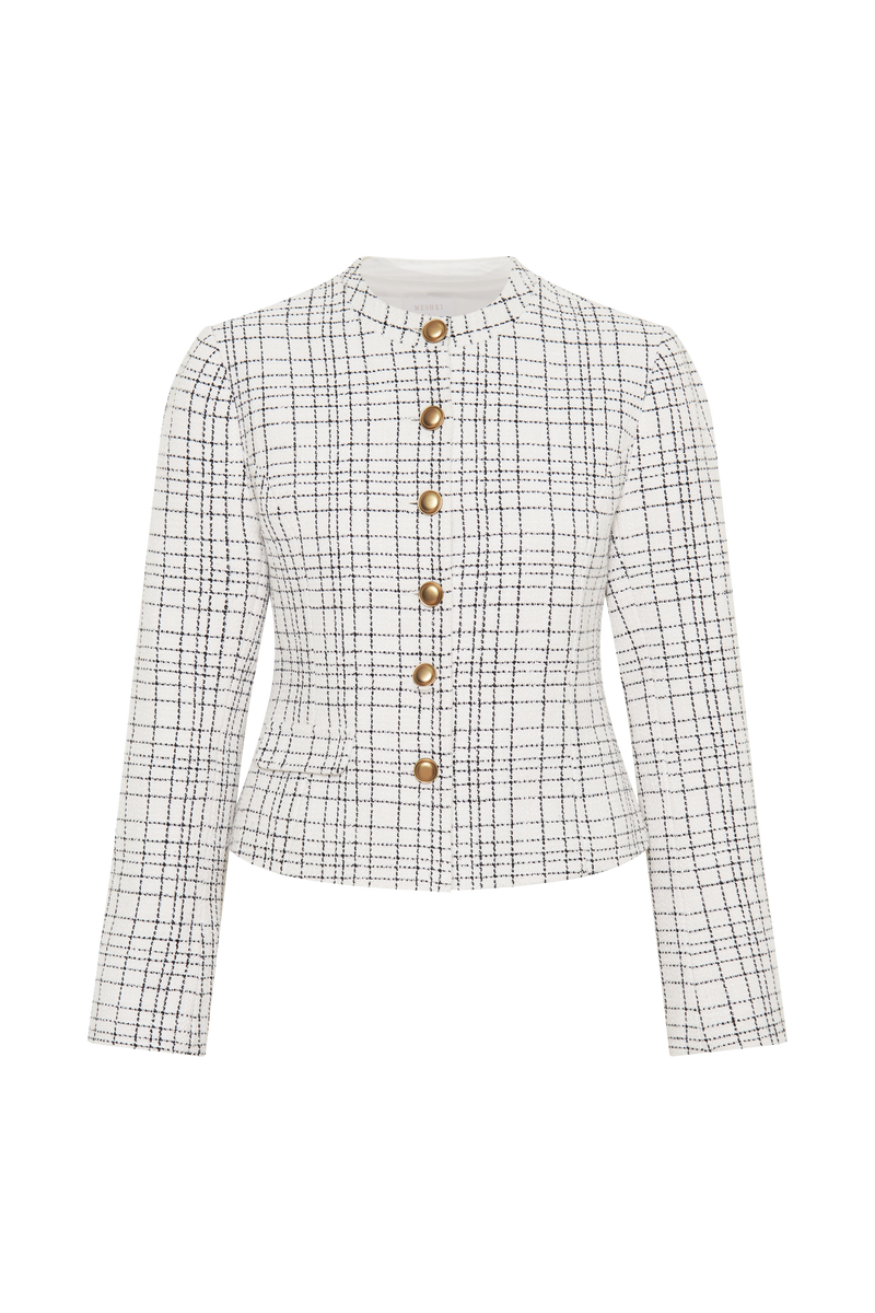 Priscilla Tweed Jacket - White
