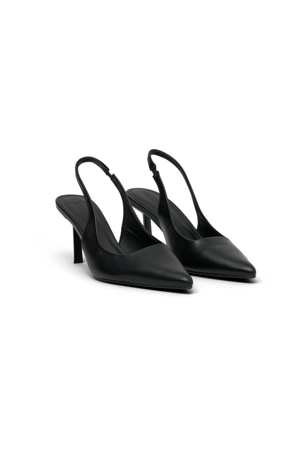 Dasha Sling Back Heels - Black