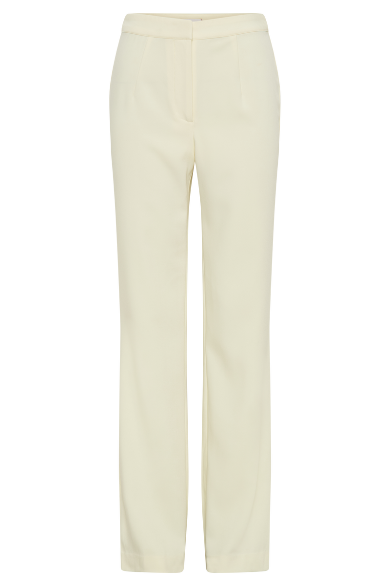 Allanah Suiting Straight Leg Pant - Pastel Lemon
