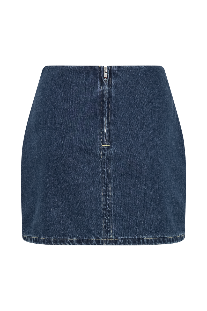 Ellie Denim Mini Skirt - Dark Blue