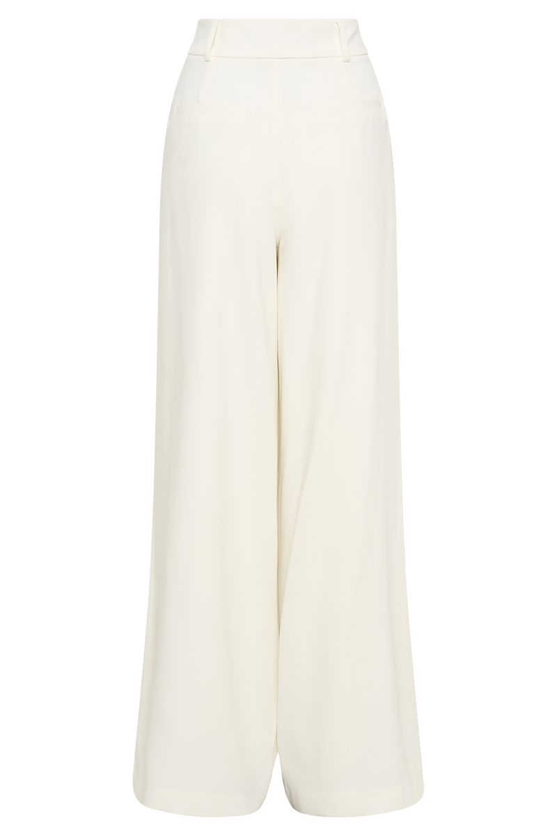 Jacqueline Pleated Wide Leg Pants - Ivory