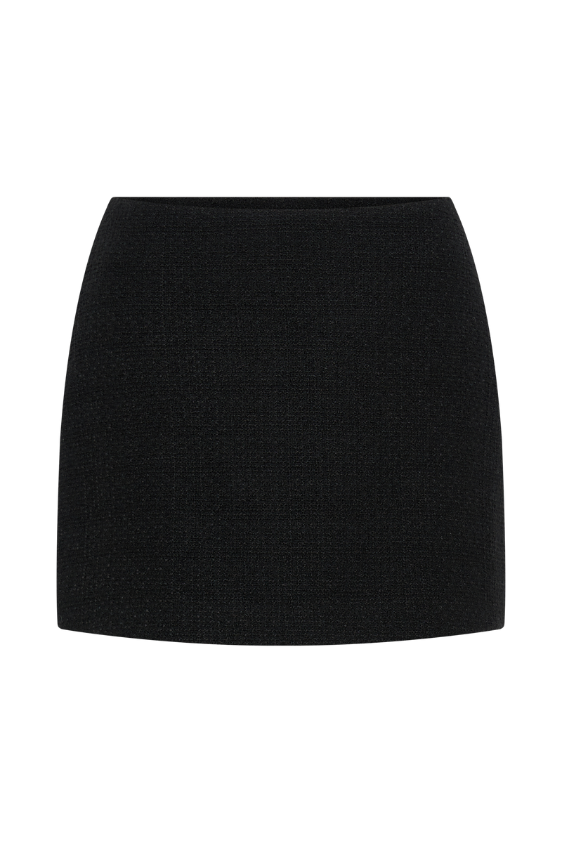 Parisa Boucle Skirt - Black