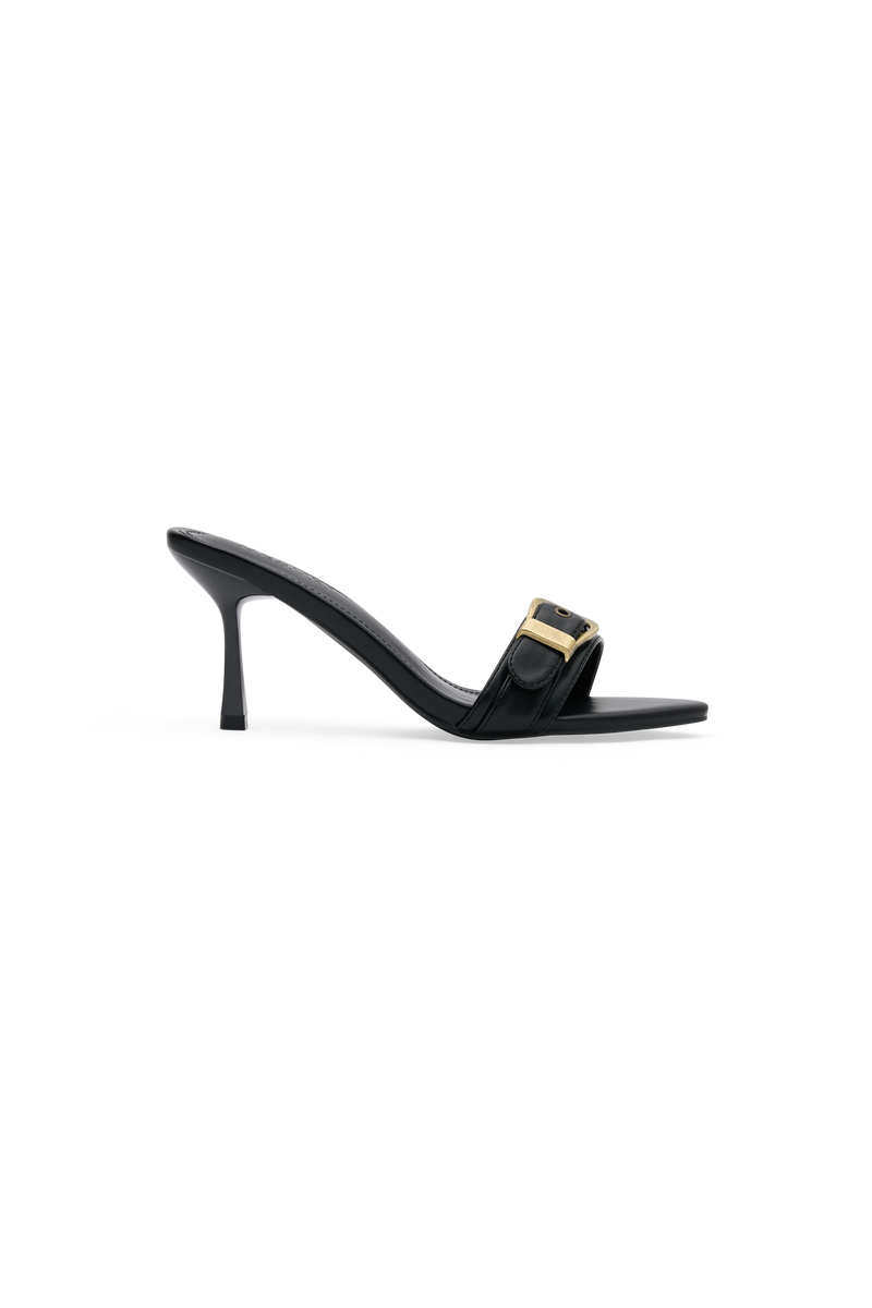 Colleen Buckle Heel - Black