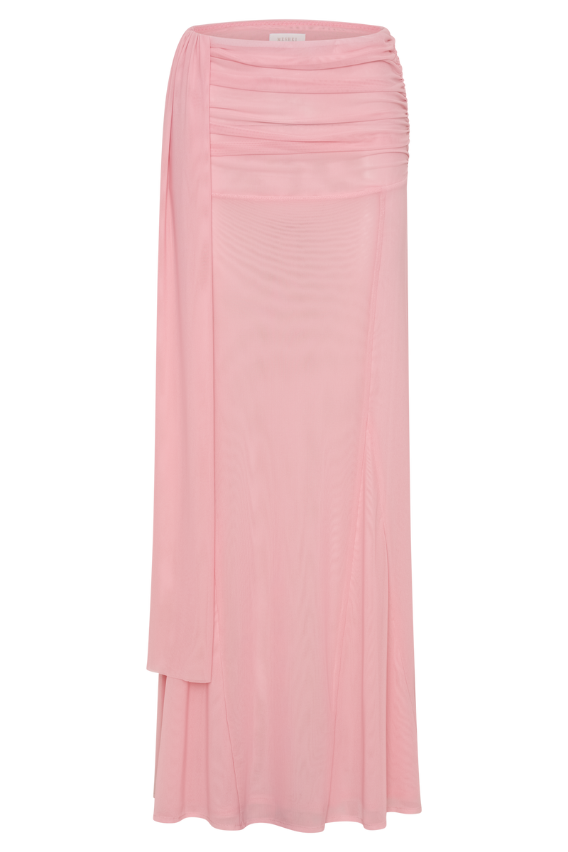 Arna Mesh Maxi Skirt - Candy Pink