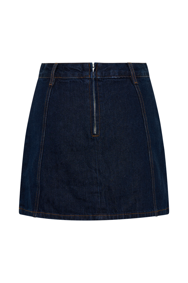 Rosalyn Mini Denim Skort - Indigo Blue