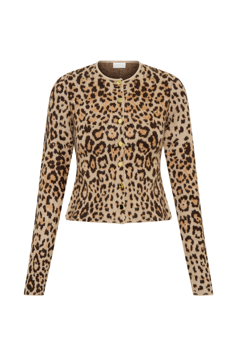 Marissa Knit Cardigan - Leopard Print
