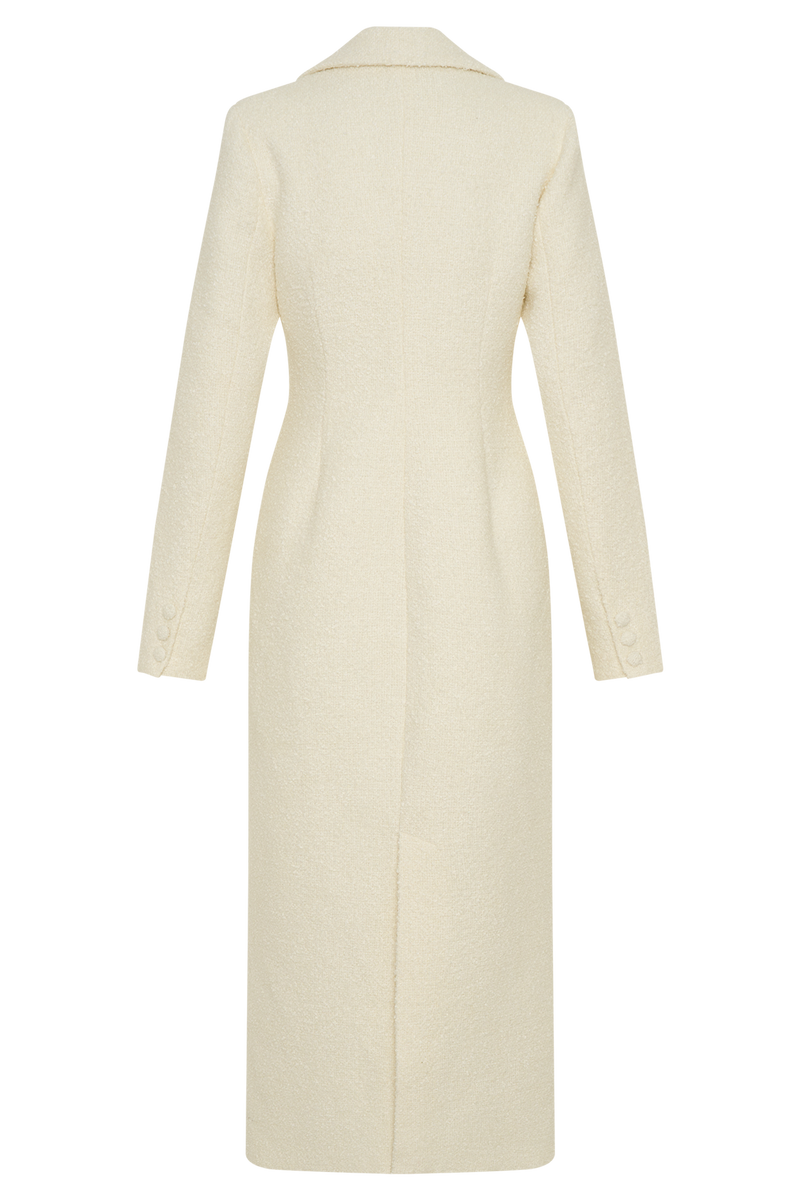 Carver Boucle Coat - Ivory