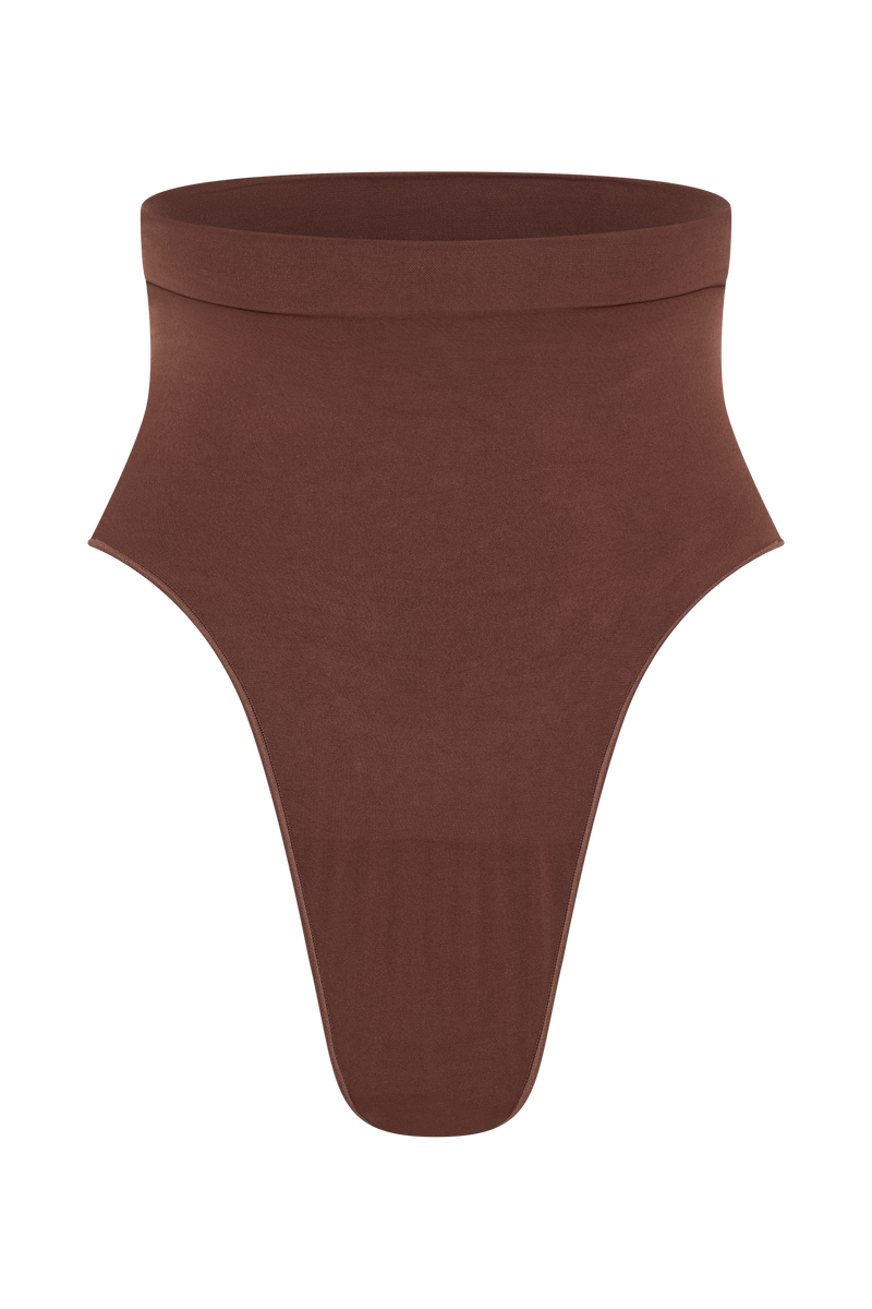 Saria High Waist Shapewear Briefs - Espresso