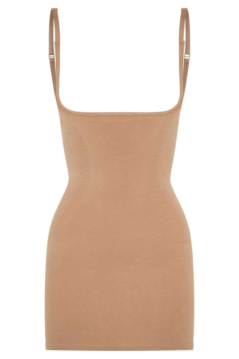 Jocelyn Backless Shapewear Mini Dress - Latte