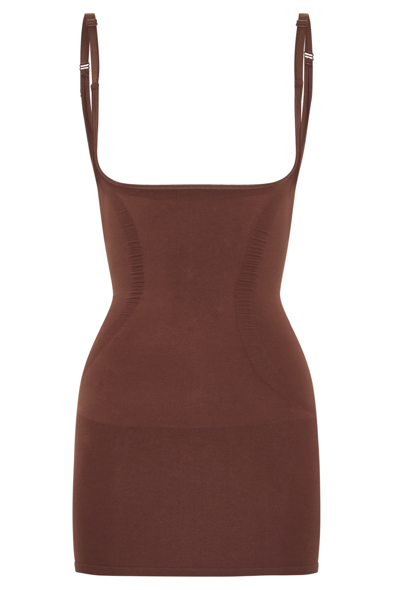 Jocelyn Backless Shapewear Mini Dress - Espresso