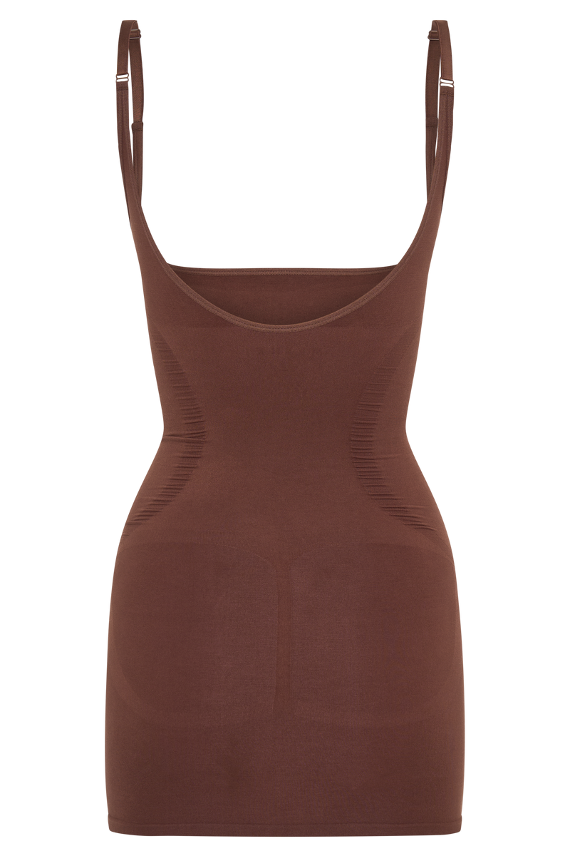 Jocelyn Backless Shapewear Mini Dress - Espresso
