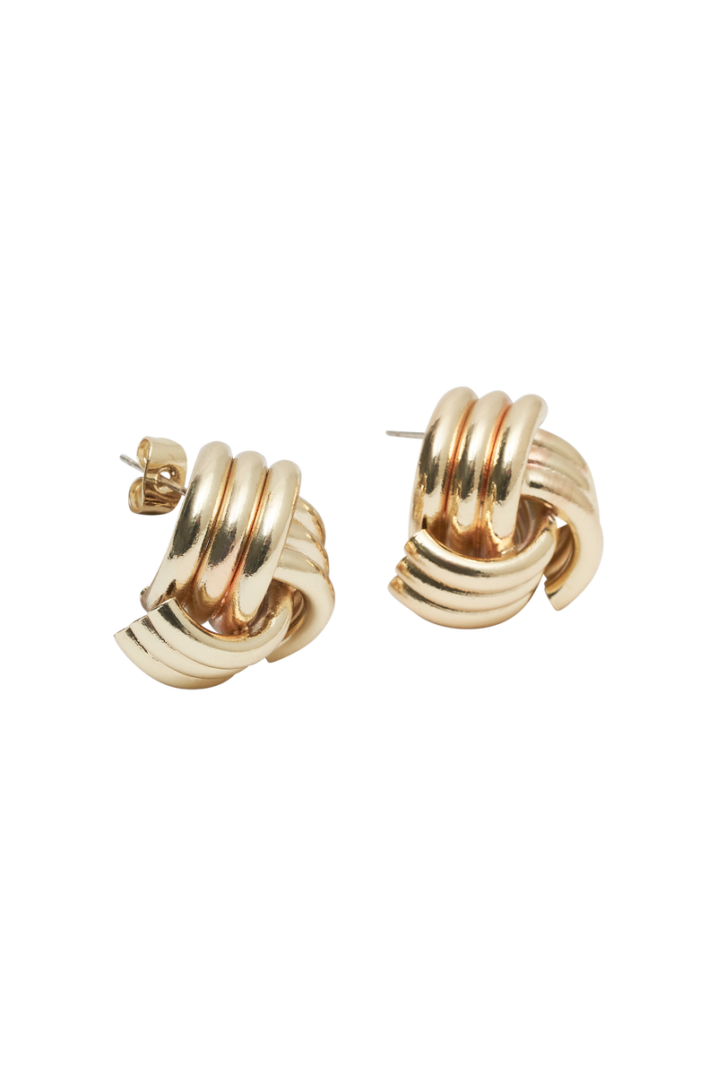 Rowan Knotted Earrings - Gold
