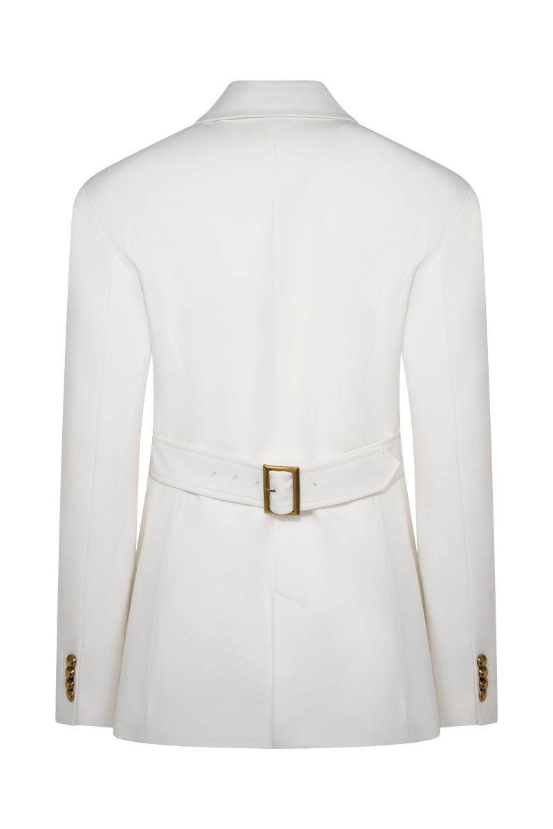 Bellamy Cinched Blazer - Ivory