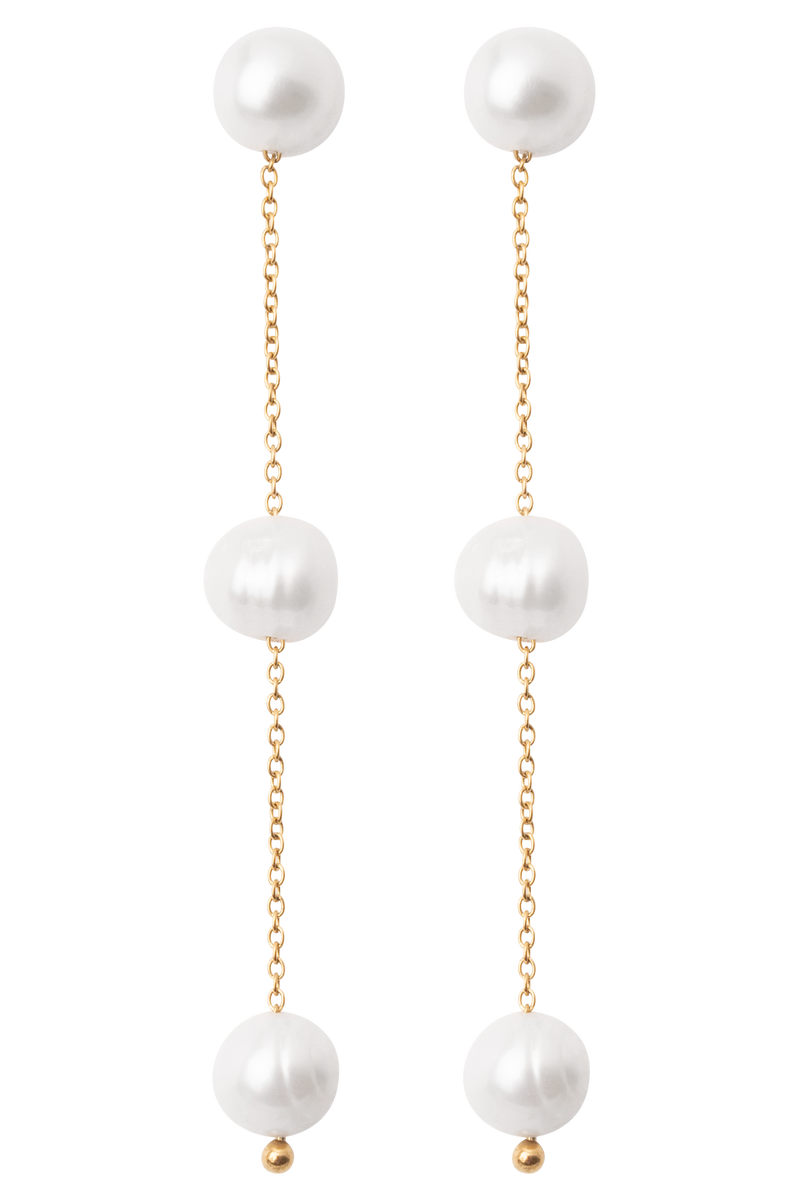 Bodhi Freshwater Pearl Drop Earrings - Pearl